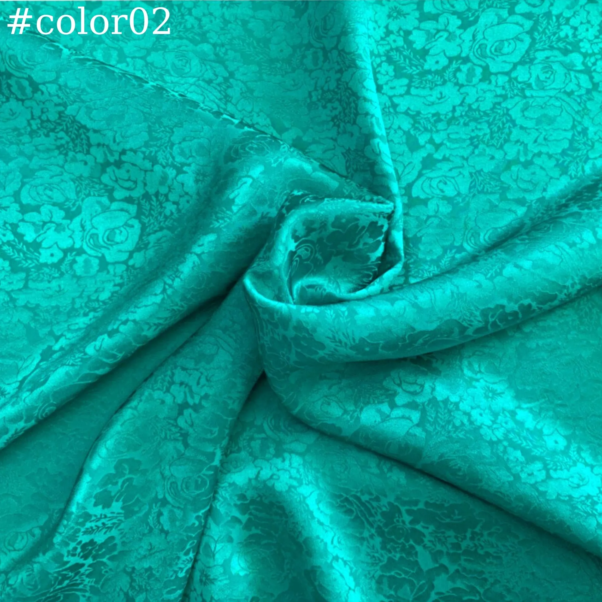 100% PURE MULBERRY SILK fabric by the yard – Floral silk fabric - Handmade fabric – Dress making – Silk for sewing - Jacquard silk fabric