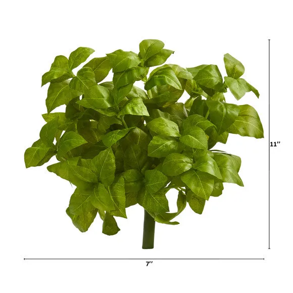 11" Basil Artificial Plant (Set of 6)