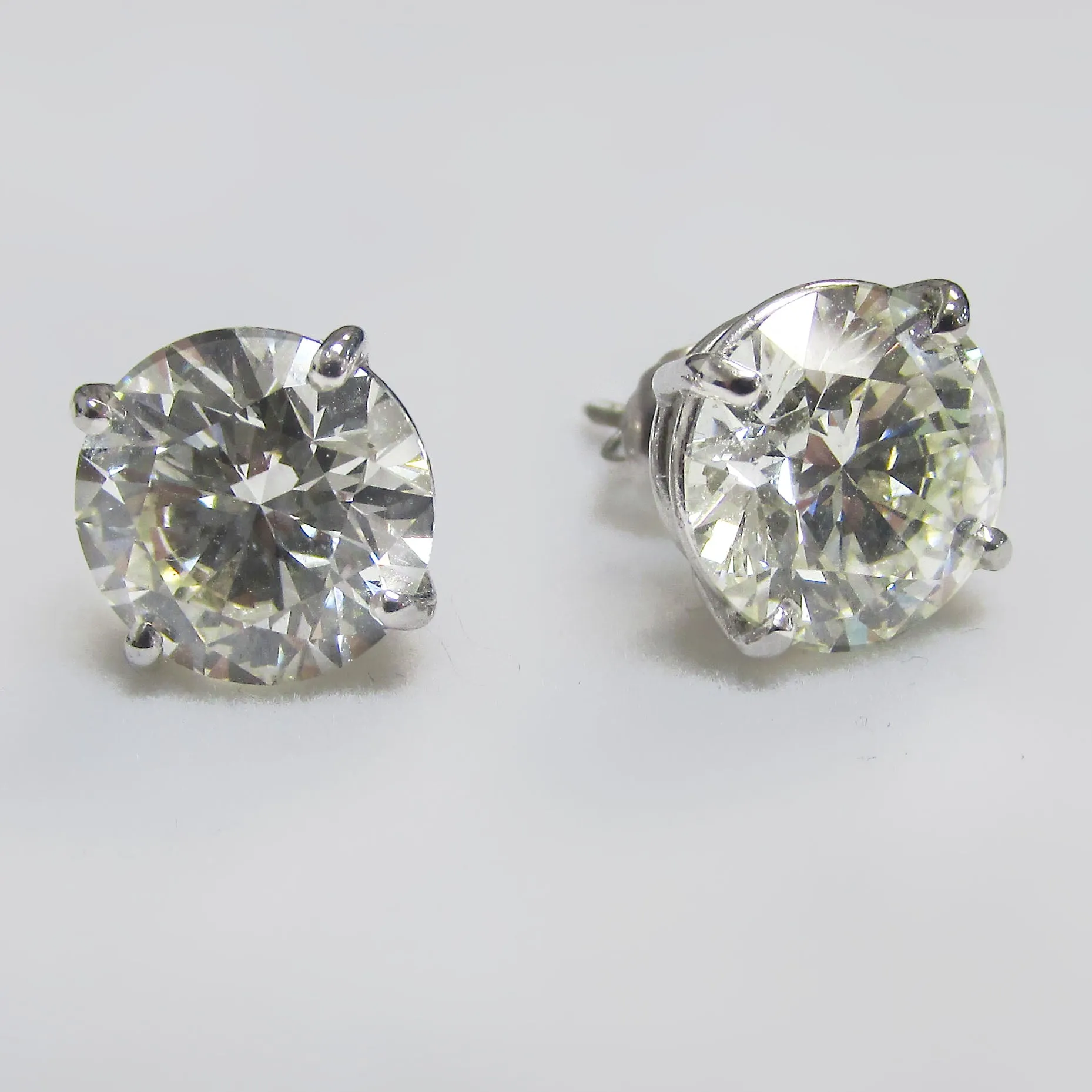 6 ctw Round Lab Grown Diamond Stud Earrings