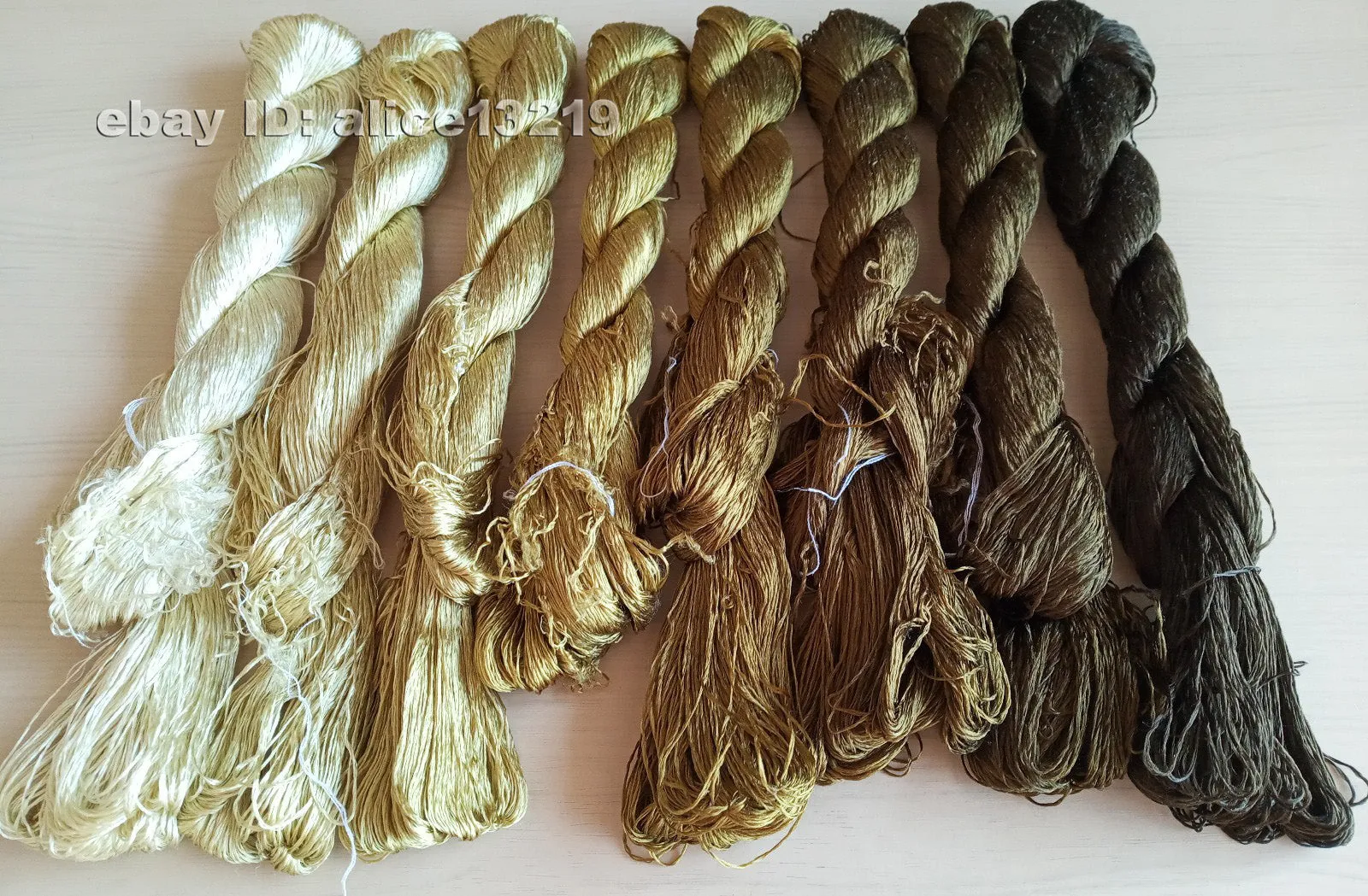 8bundles 100%real mulberry silk,hand-dyed embroidery silk floss/thread N85