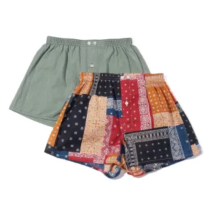 Bandana & Solid 2pack Boxers