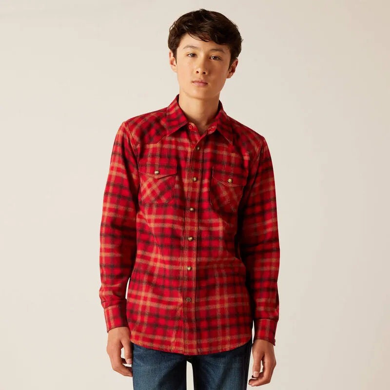 Boy's Ariat Herber Retro Snap Shirt