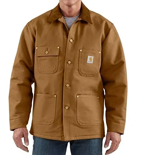 Carhartt Mens 103825 Big & Tall Blanket Lined Duck Chore Coat