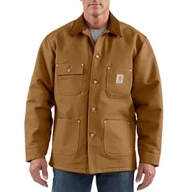 Carhartt Mens 103825 Big & Tall Blanket Lined Duck Chore Coat