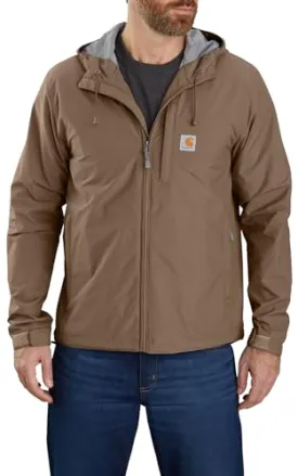 Carhartt 104671 Men's Rain Defender Relaxed Fit Lightweight Jacket, Flaxseed