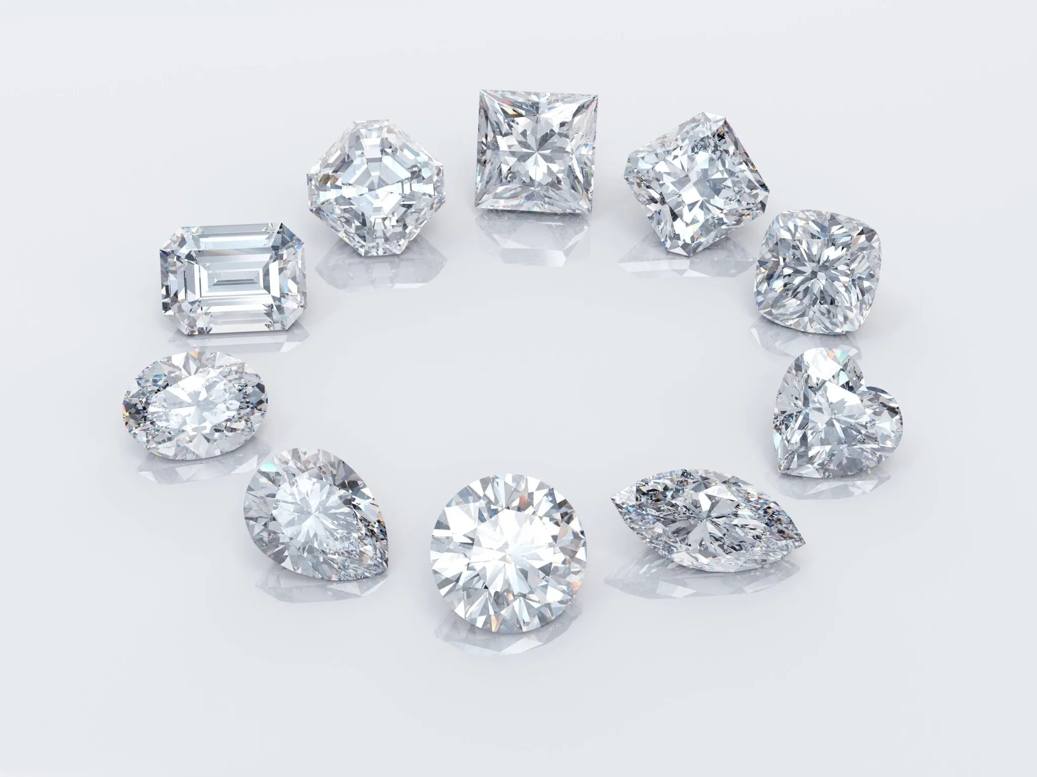 Certified Loose Lab Grown Diamonds-Heart Cut