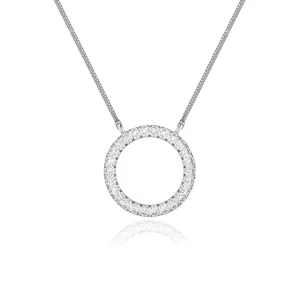 CHARLEY - Circle of Life Lab Diamond Necklace 18k White Gold