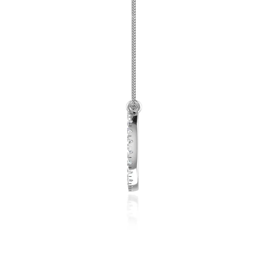 CHARLEY - Circle of Life Lab Diamond Necklace 18k White Gold