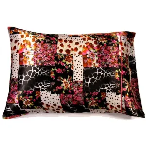 Cheetah and Giraffe African Animal Print Satin Pillowcases