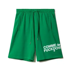 Comme Des Fuckdown Green Cotton Short