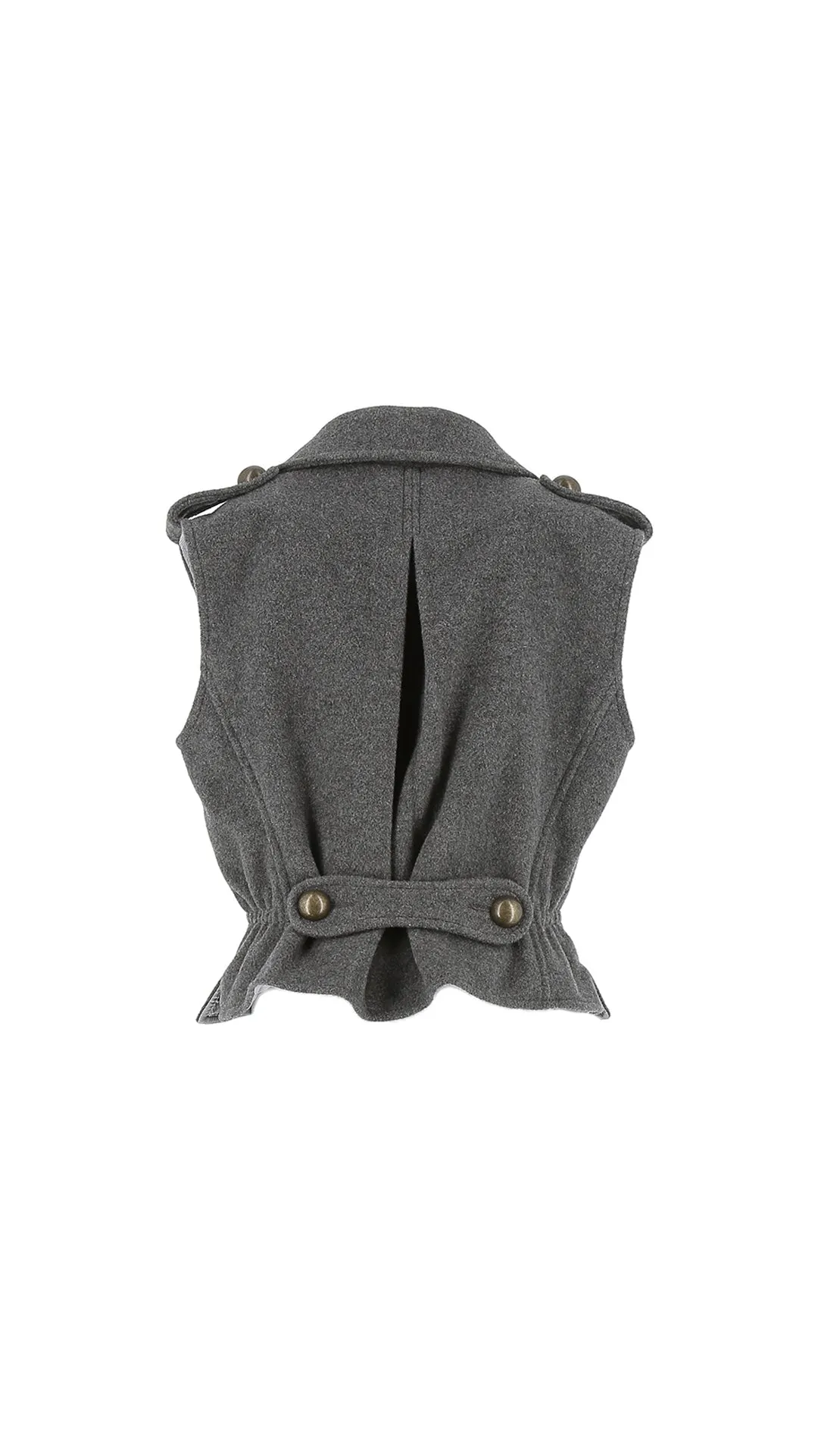 Dark Grey Double Breasted Vest