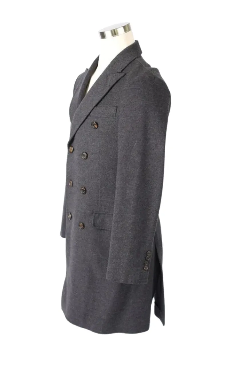 Double Breasted Cashmere Dress Coat