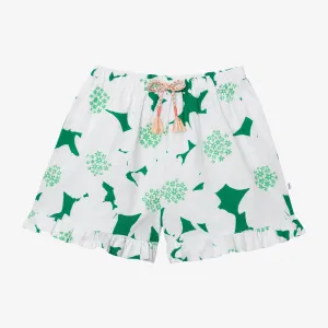 Girls' green shorts