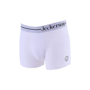 Jeckerson White Cotton Men Boxer