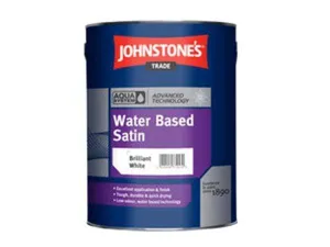 Johnstones  2.5 Litre Brilliant White Aqua Water Based Satin