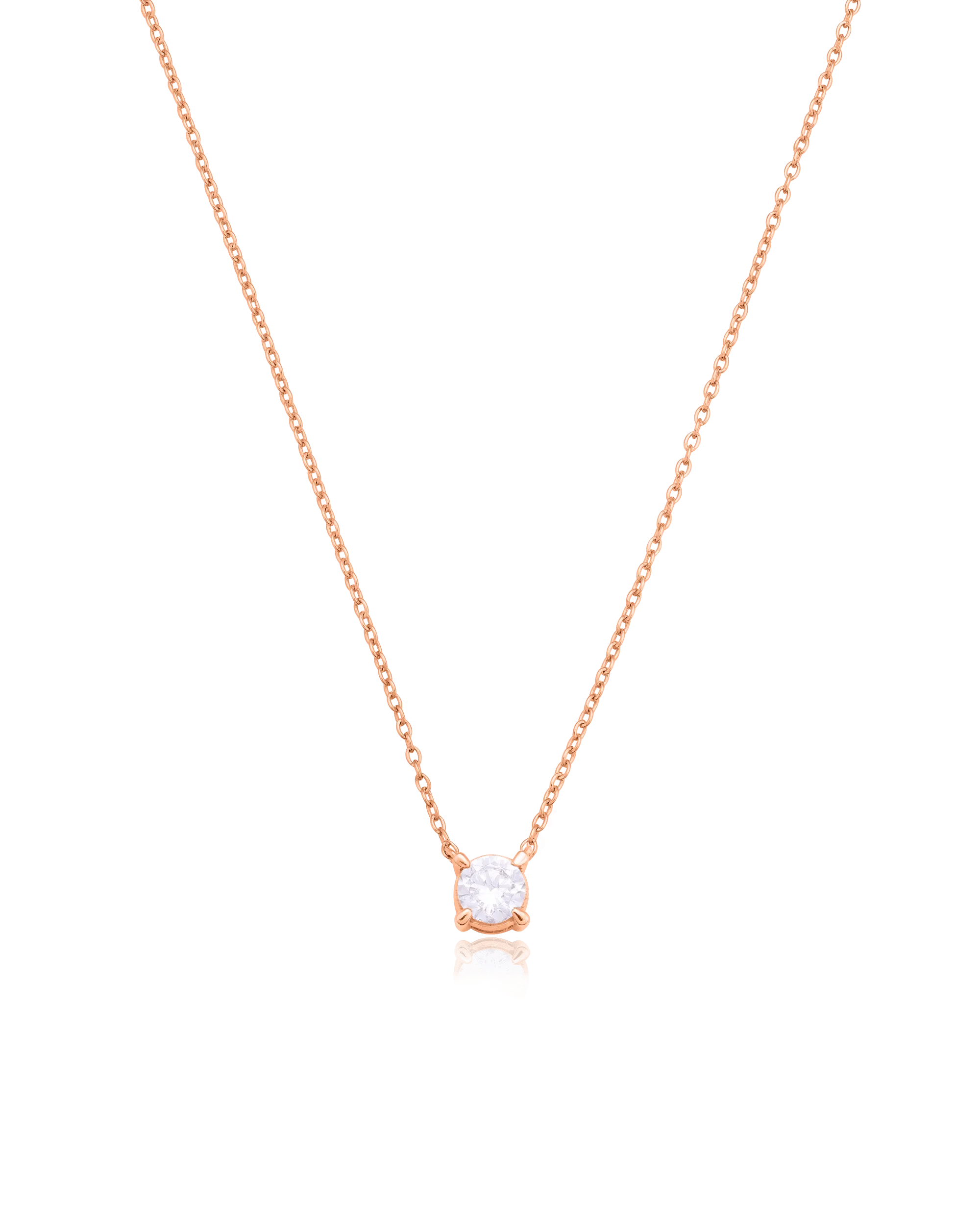 Lab Diamond Necklace - 14K Yellow Gold