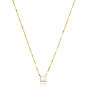 Lab Diamond Necklace - 14K Yellow Gold