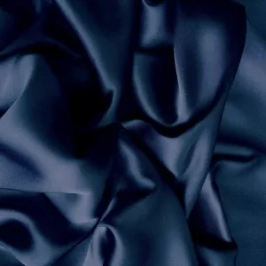 Navy Blue Satin Pillow Case. Luxury Bedding. Luxurious Satin Charmeuse.