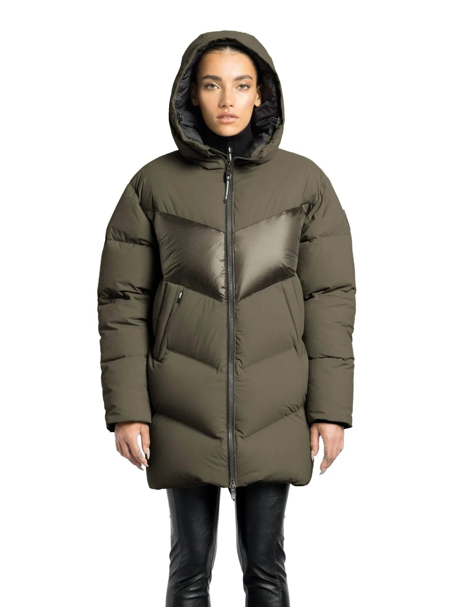 NOBIS ISLA - Women's Chevron Quilted Puffer Jacket