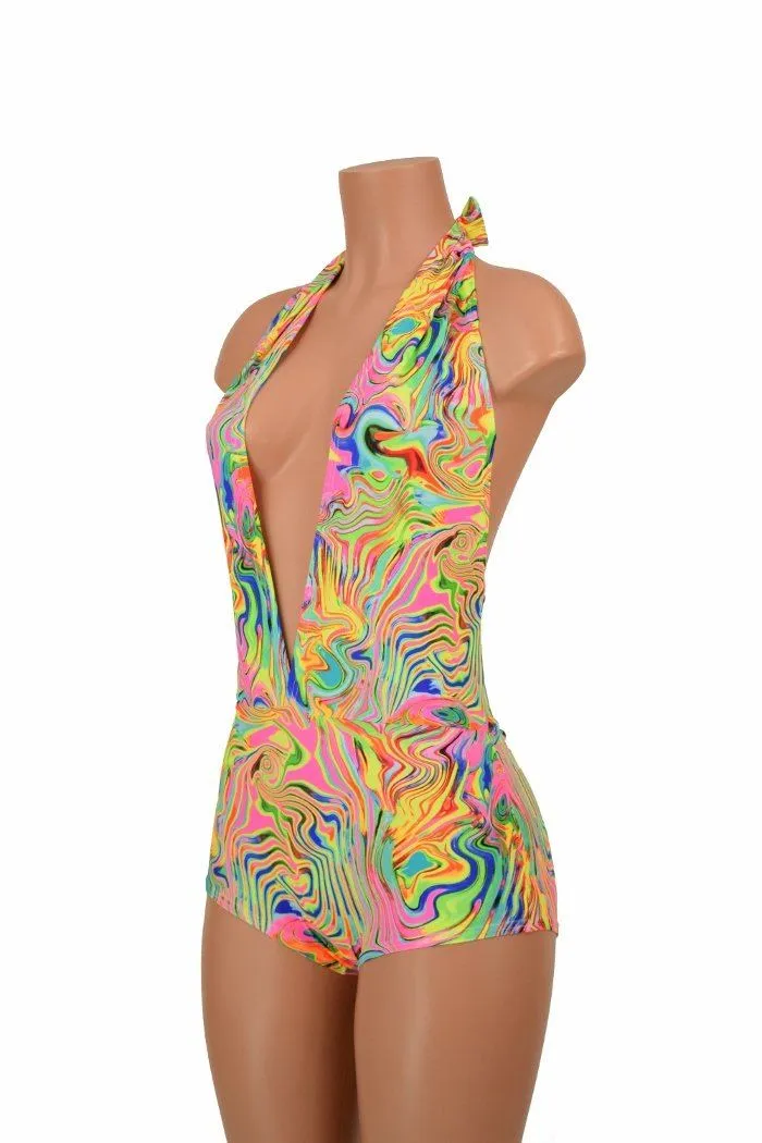 "Josie" Romper in Neon Flux