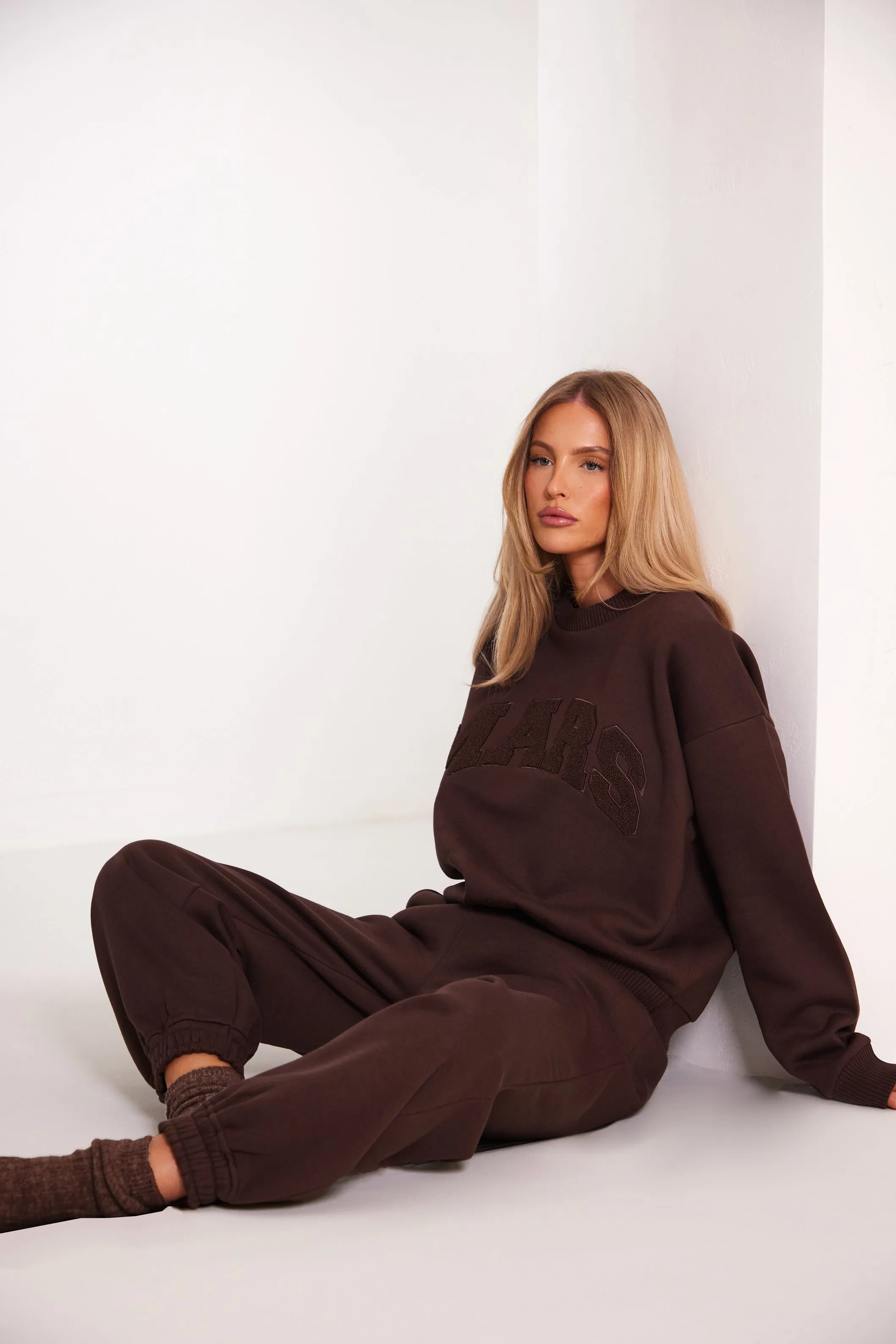 The Mars Varsity Sweatshirt - Chocolate Brown