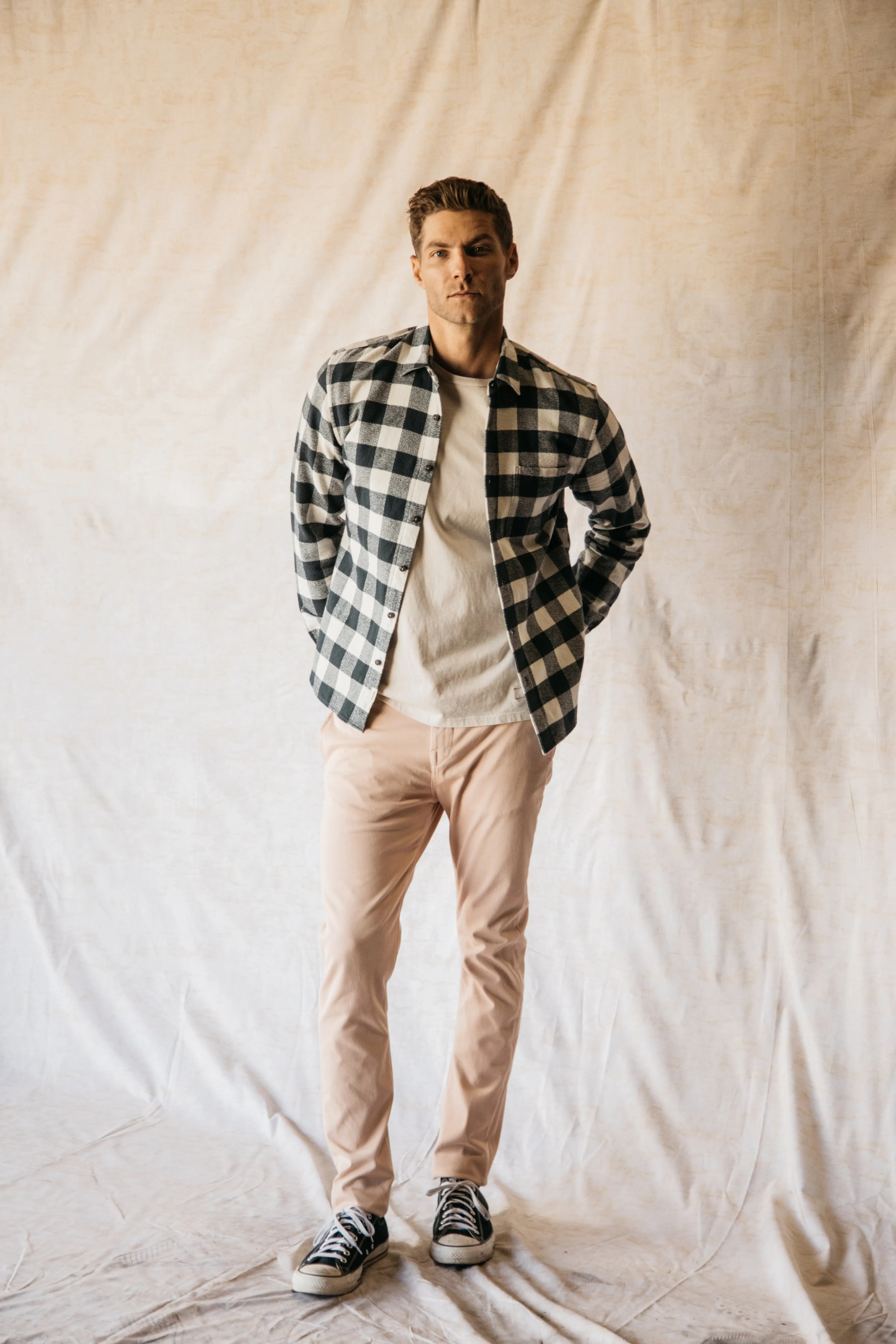 The Ripper Organic Cotton Plaid - Gray Ivory